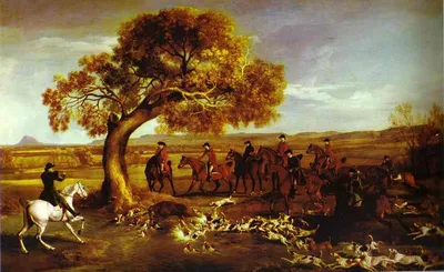 The Grosvenor Hunt by George Stubbs