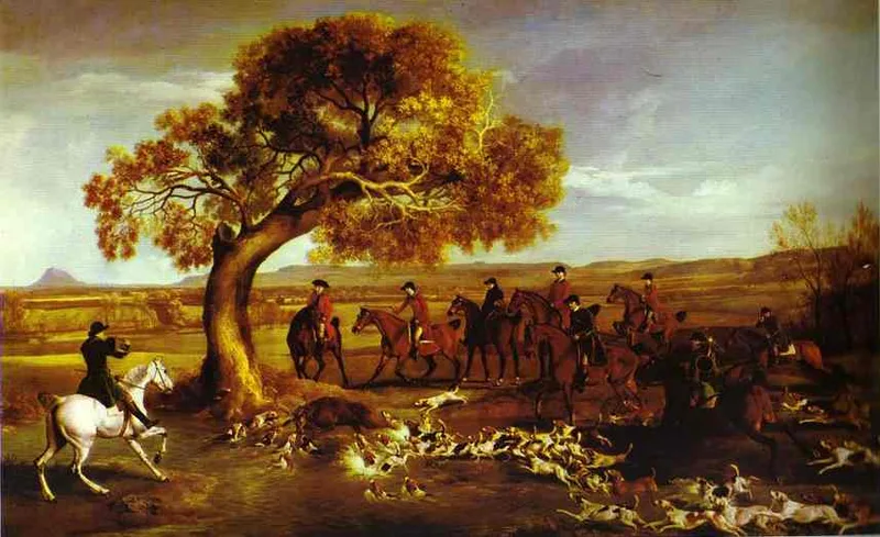 The Grosvenor Hunt by George Stubbs, 1762