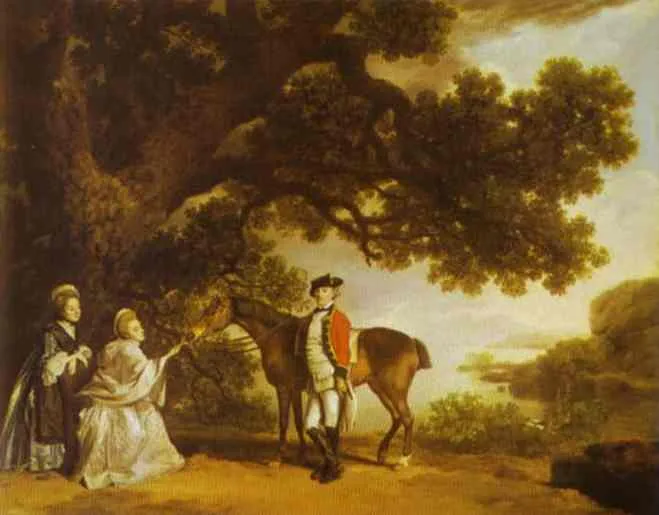 Colonel Pocklington with His Sisters by George Stubbs, 1769