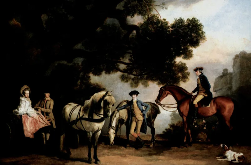 Melbourne and Milbanke Families by George Stubbs, 1769