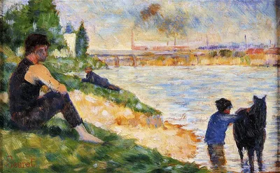 The Black Horse by Georges Seurat