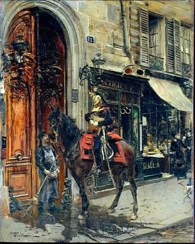 The Dispatch Bearer by Giovanni Boldini