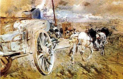 The dump at the door of Asier by Giovanni Boldini