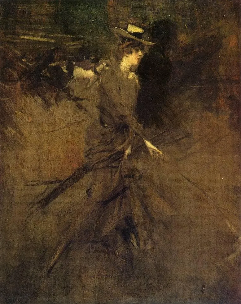 In the Promenade by Giovanni Boldini, 1905
