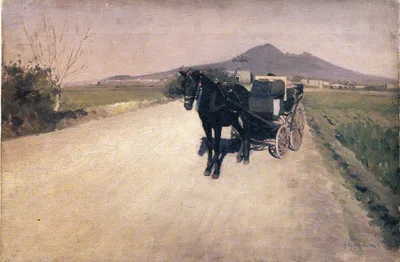 A Road in Naples by Gustave Caillebotte