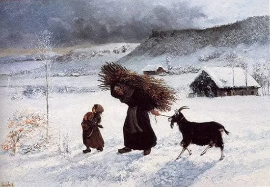 Poor Woman of the Village by Gustave Courbet