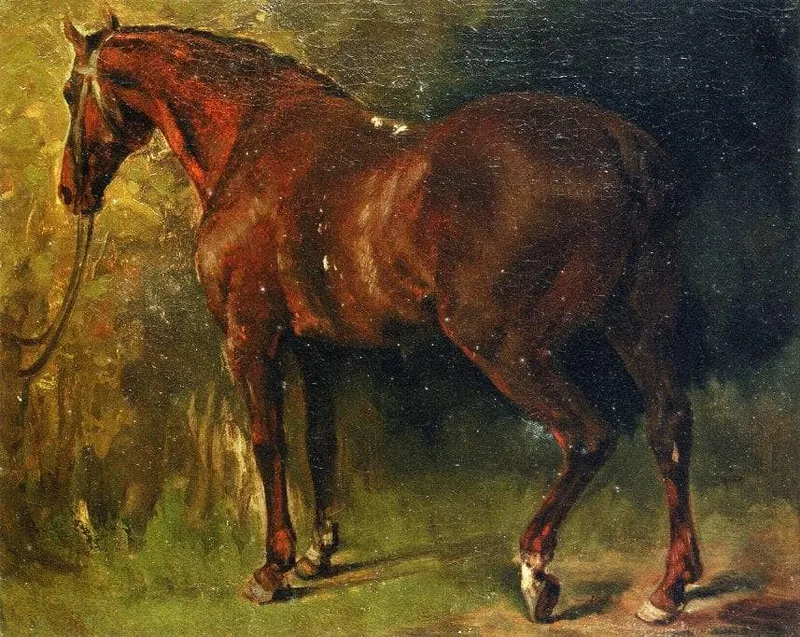 The English Horse of M. Duval by Gustave Courbet