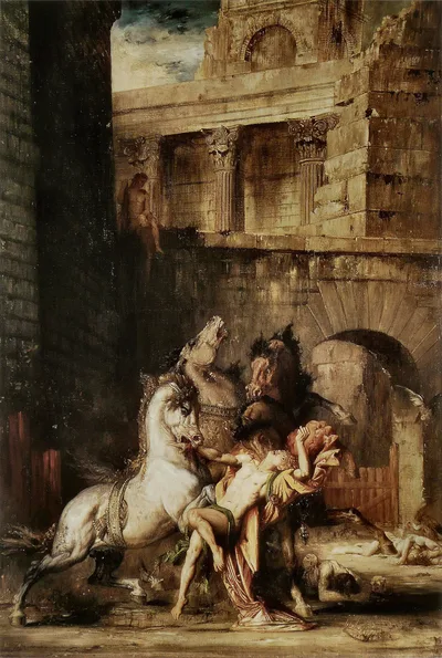 Diomedes Being Eaten by his Horses by Gustave Moreau