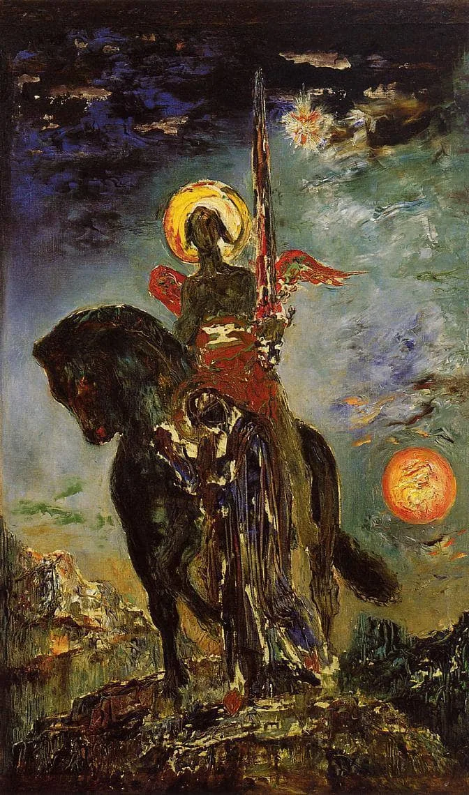 The park and the angel of death by Gustave Moreau, 1890