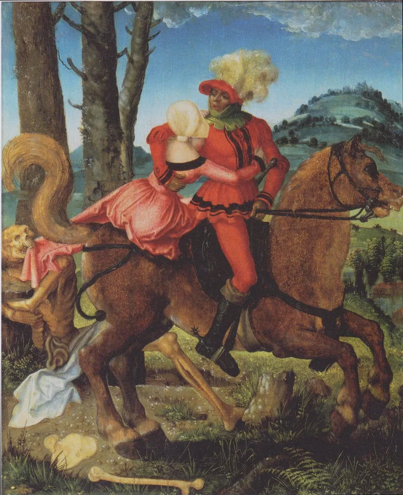 Knight, Death and girl by Hans Baldung