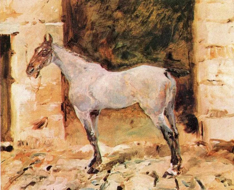 Tethered Horse by Henri de Toulouse-Lautrec, 1881