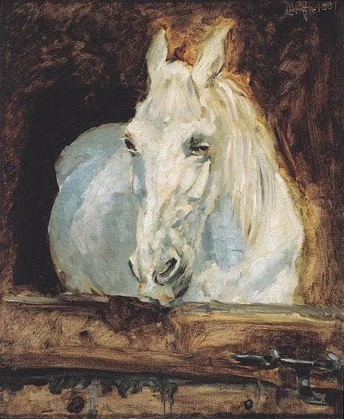 White Horse "Gazelle" by Henri de Toulouse-Lautrec, 1881