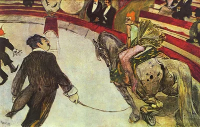 At the Circus Fernando, the rider by Henri de Toulouse-Lautrec