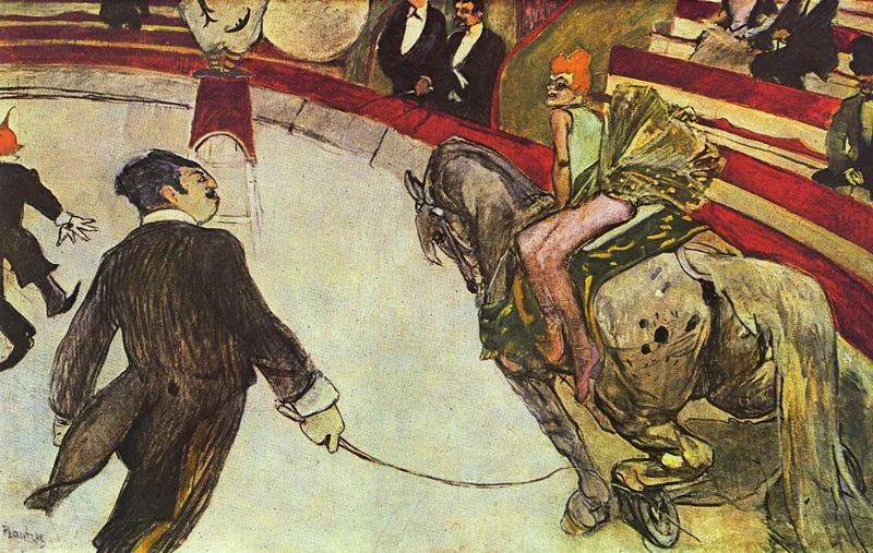 At the Circus Fernando, the rider by Henri de Toulouse-Lautrec