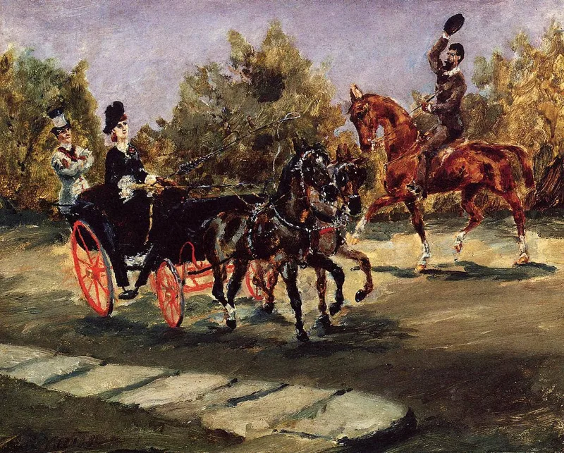 Nice, on the Promenade des Anglais by Henri de Toulouse-Lautrec, 1880
