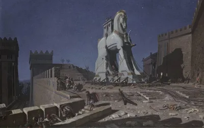 The Trojan horse by Henri-Paul Motte