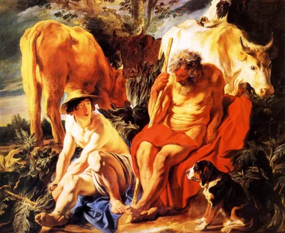 Mercury and Argos by Jacob Jordaens