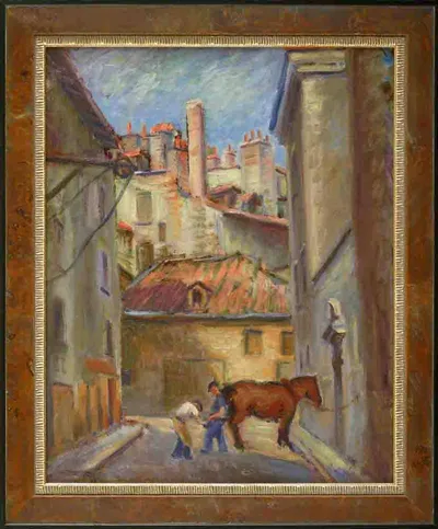 Farrier at Work in Town by Jacob Mącznik