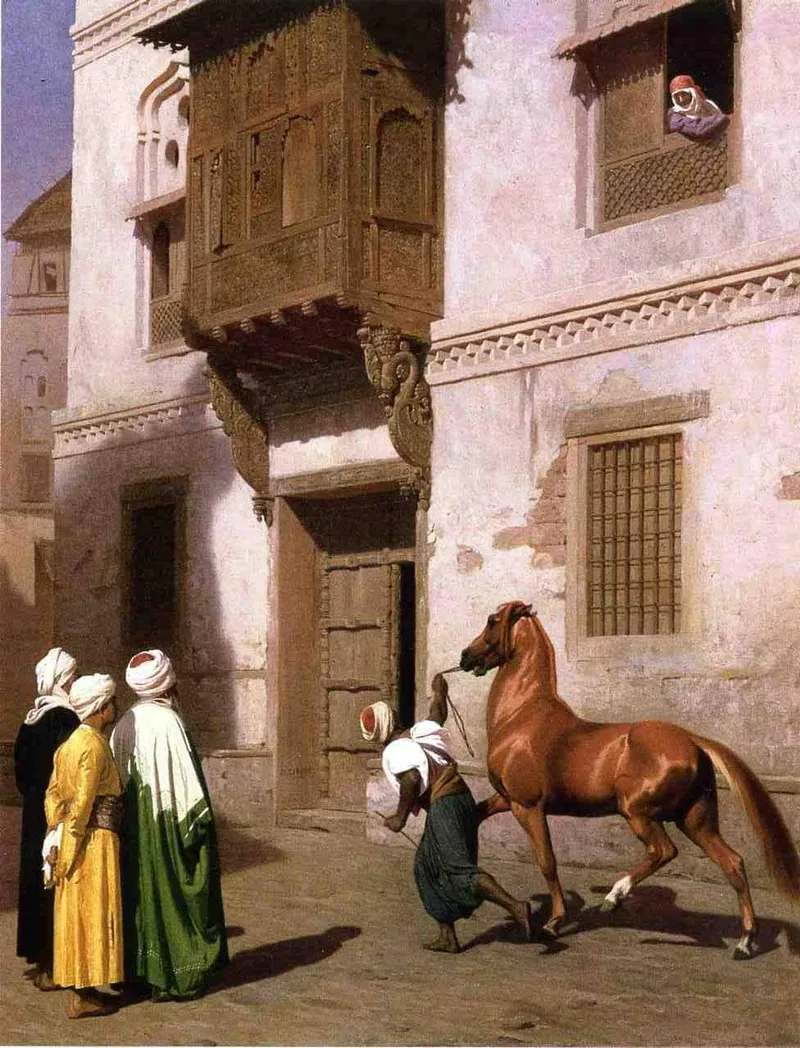 Horse Merchant in Cairo by Jean-Leon Gerome, 1867