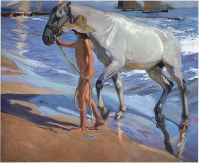 Washing the Horse by Joaquín Sorolla