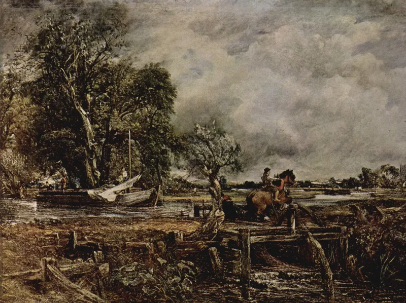 The Leaping Horse by John Constable, 1825