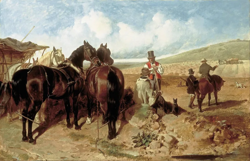 Autumn by John Frederick Herring Sr., 1846
