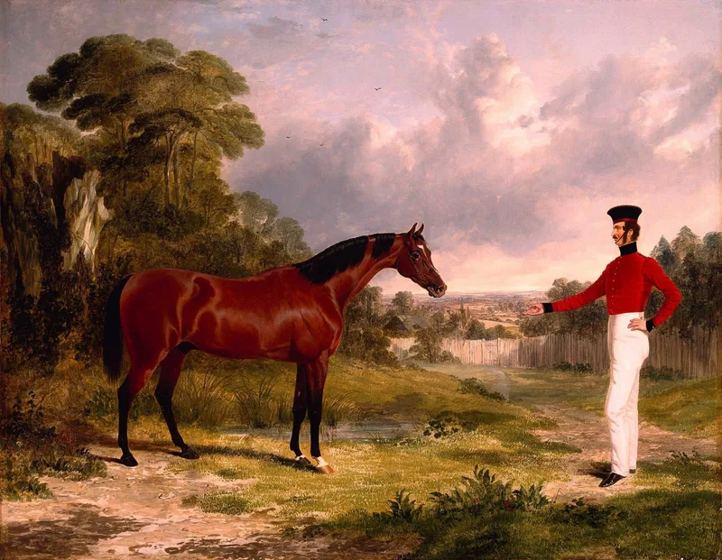 A Soldier with An Officer’s Charger by John Frederick Herring Sr., 1839