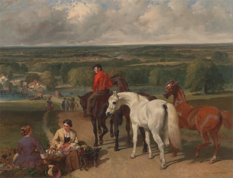 Exercising the Royal Horses by John Frederick Herring Sr., 1855