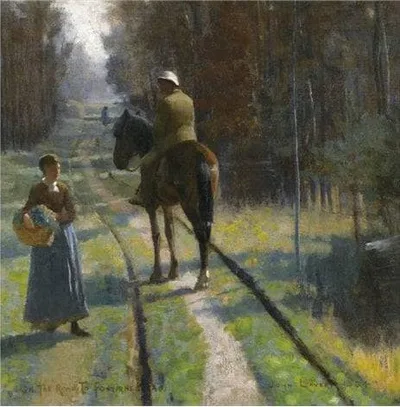 On the Road to Fontainebleau by John Lavery