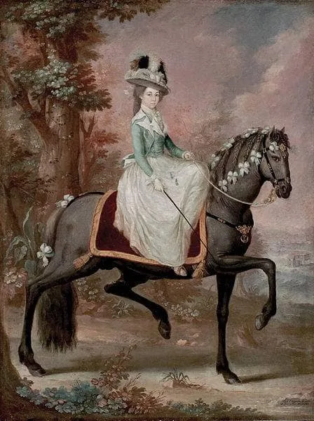 Dama a Caballo by José Campeche, 1785