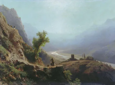 On the Caucasus Mountains by Lev Lagorio