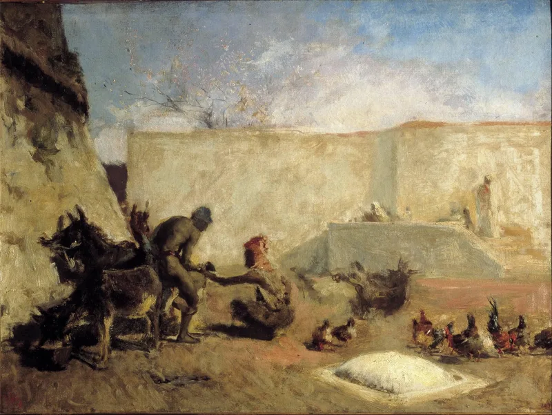 Moroccan horseshoer by Marià Fortuny, 1870