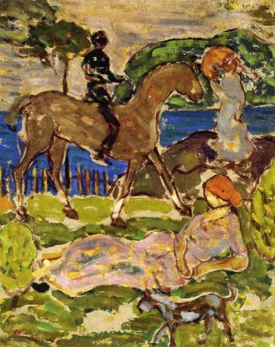 Idyllic Landscape by Maurice Prendergast