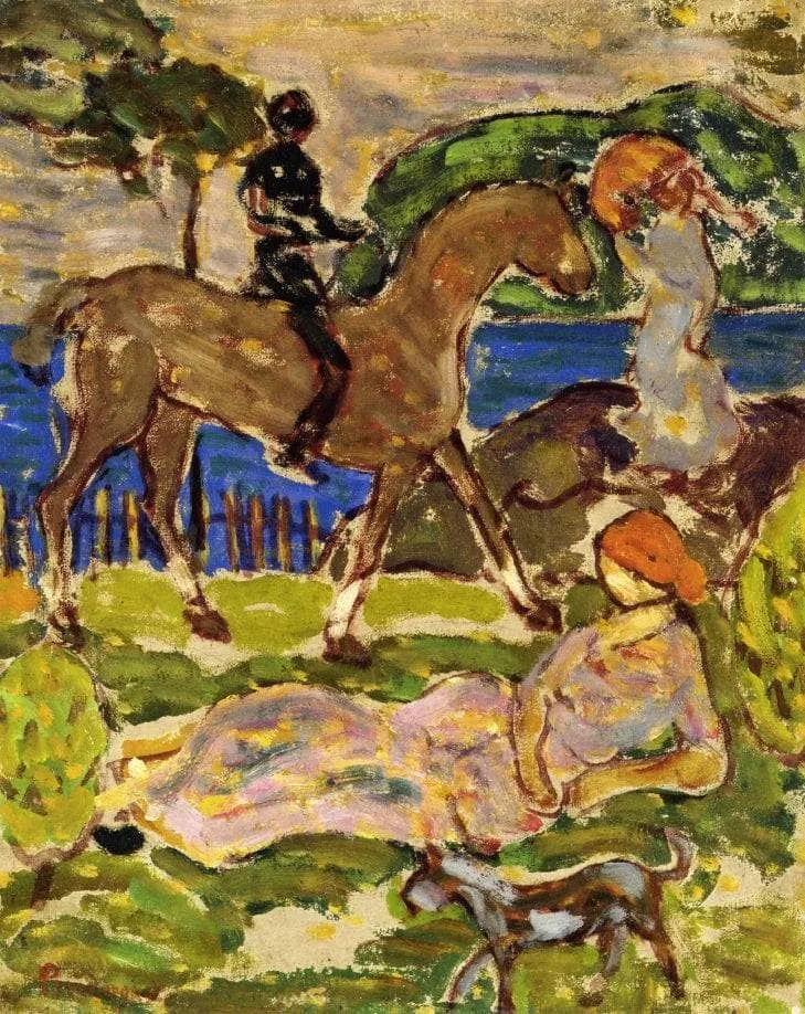 Idyllic Landscape by Maurice Prendergast, 1915
