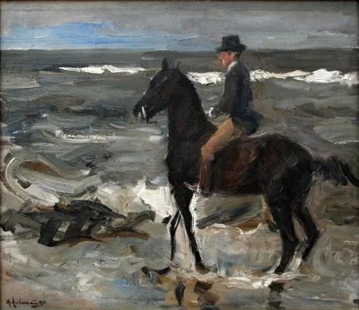 Rider on the Beach by Max Liebermann