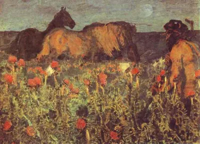 At Nightfall by Mikhail Vrubel