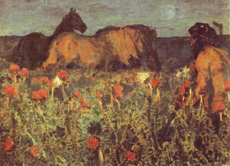 At Nightfall by Mikhail Vrubel, 1900