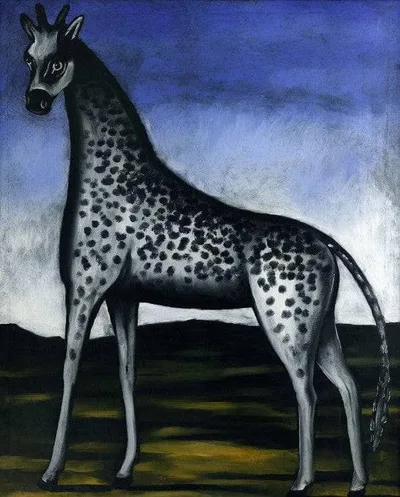 Giraffe by Niko Pirosmani