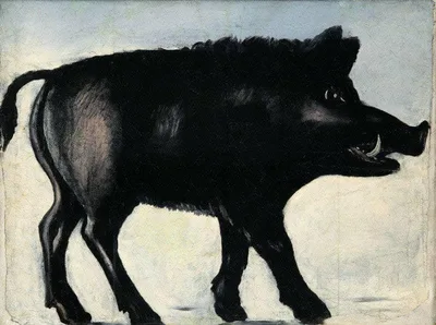 Boar by Niko Pirosmani