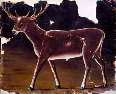 Deer by Niko Pirosmani