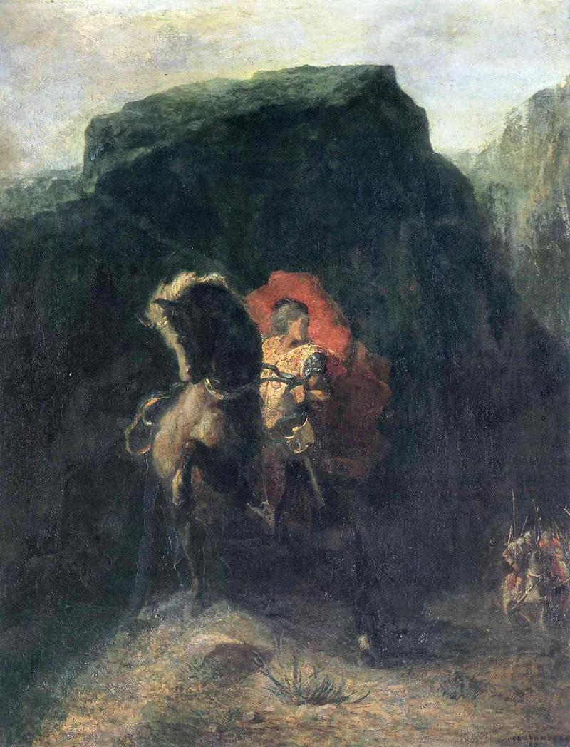 Roland at Roncesvalles by Odilon Redon, 1869