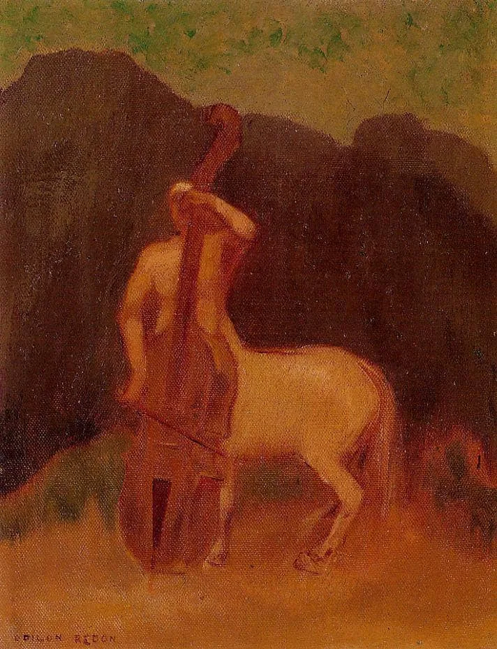 Centaur with Cello by Odilon Redon, 1910