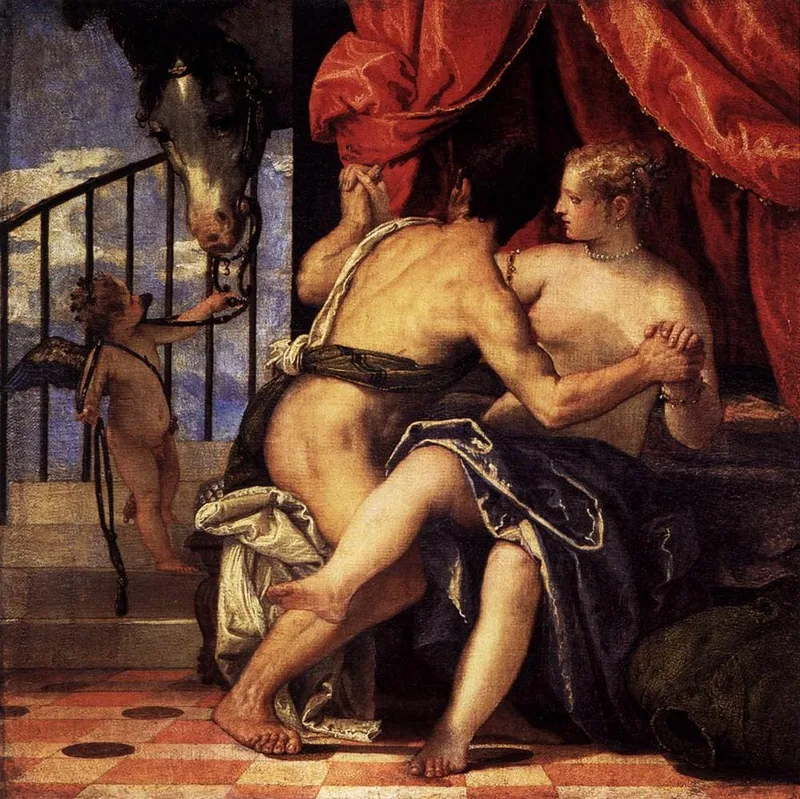 Venus and Mars with Cupid and a Horse by Paolo Veronese, 1570