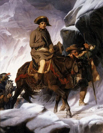 Napoleon crossing the Alps by Paul Delaroche