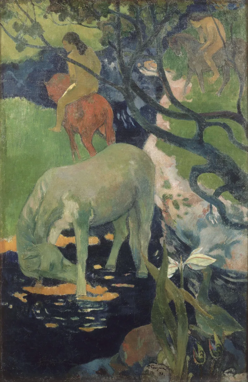 The White Horse by Paul Gauguin, 1898