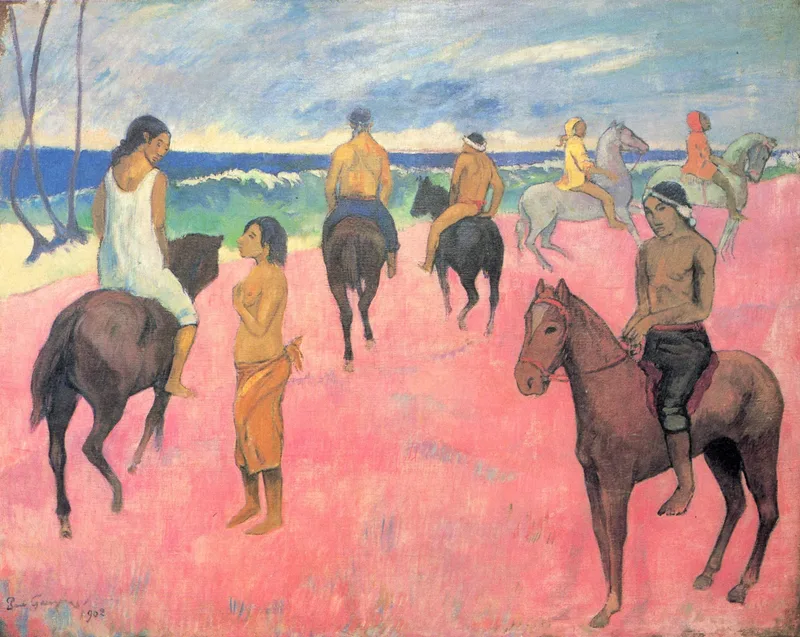 Riders on the Beach II by Paul Gauguin, 1902