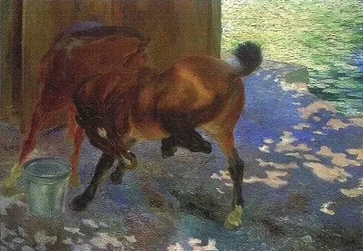 Horses Bitten by Flies by Paul-Albert Besnard