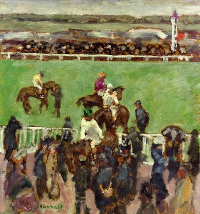 At the Races, Longchamp by Pierre Bonnard