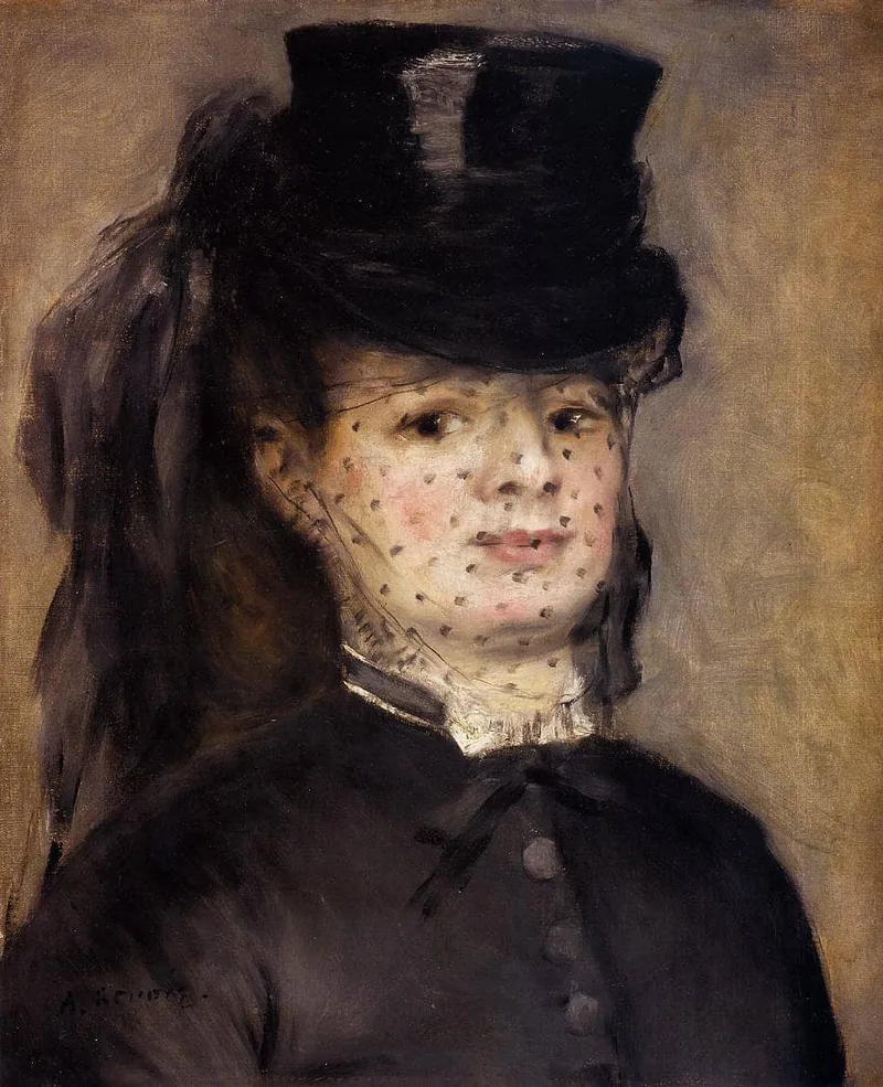 Madame Darras as an Horsewoman by Pierre-Auguste Renoir, 1873
