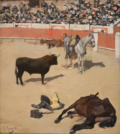 Bulls (dead Horses) by Ramon Casas